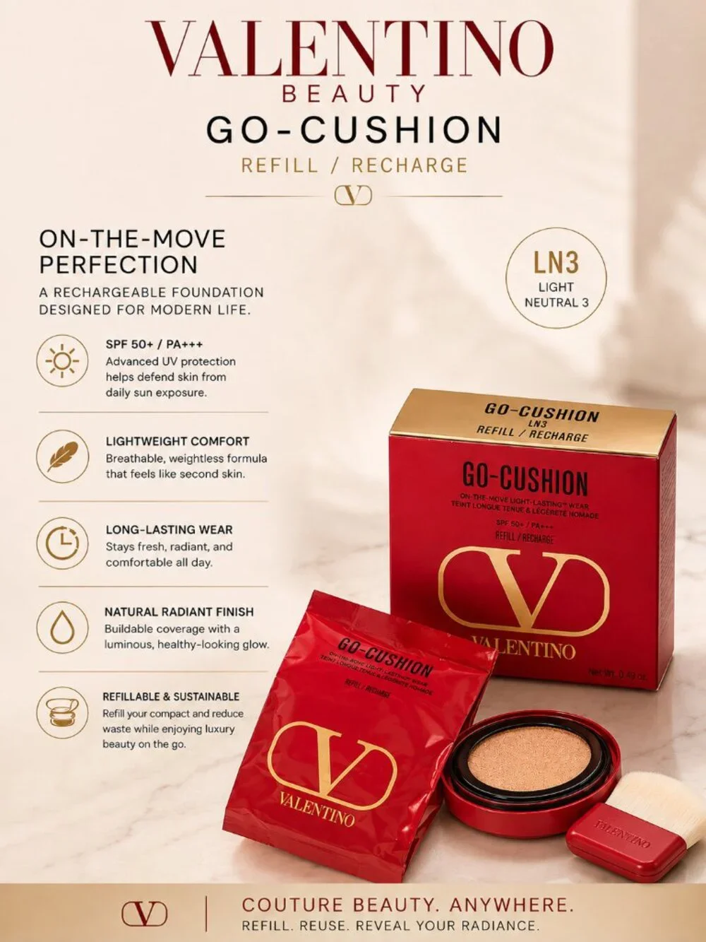 Valentino lasting spf wear